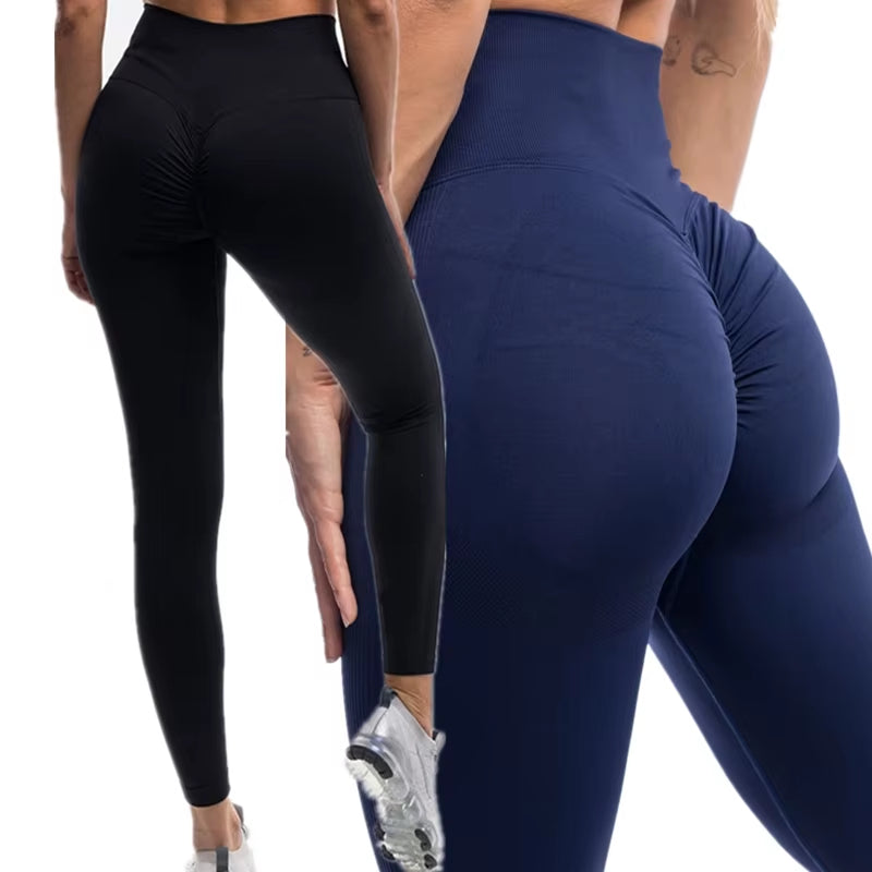 2022 Hot Sale Athletic Fitness Women Yoga Set Gym Wear 2-Piece Bra Workout Apparel Seamless Scrunch Butt Leggings Sport Suit