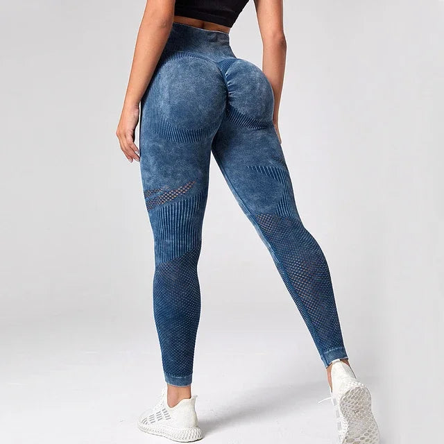 High Waist Bubble Butt Scrunch Push Up Fitness Leggings