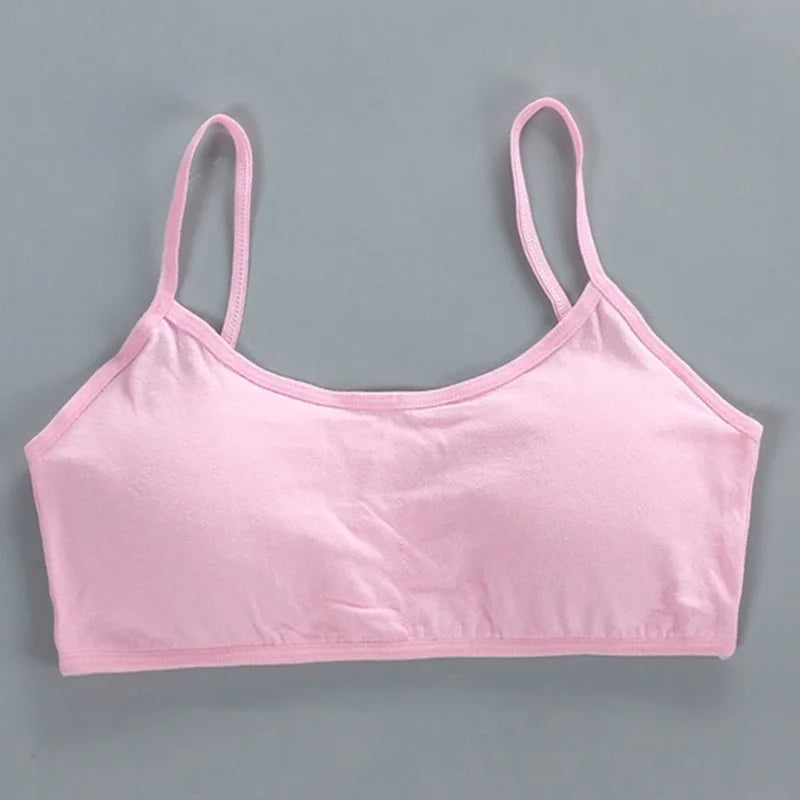 Cotton Sports Bra - Wireless, Double Layer, Breathable Sponge Pads