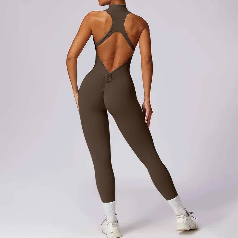 Backless Scrunched Butt One-Piece Bodysuit