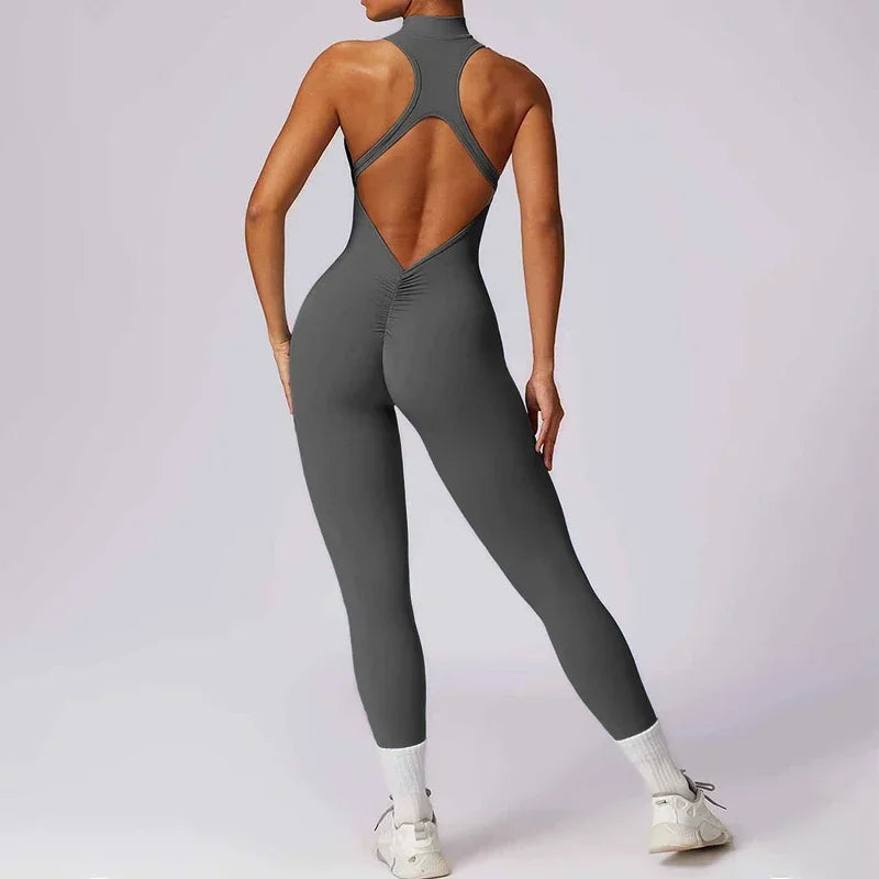 Backless Scrunched Butt One-Piece Bodysuit