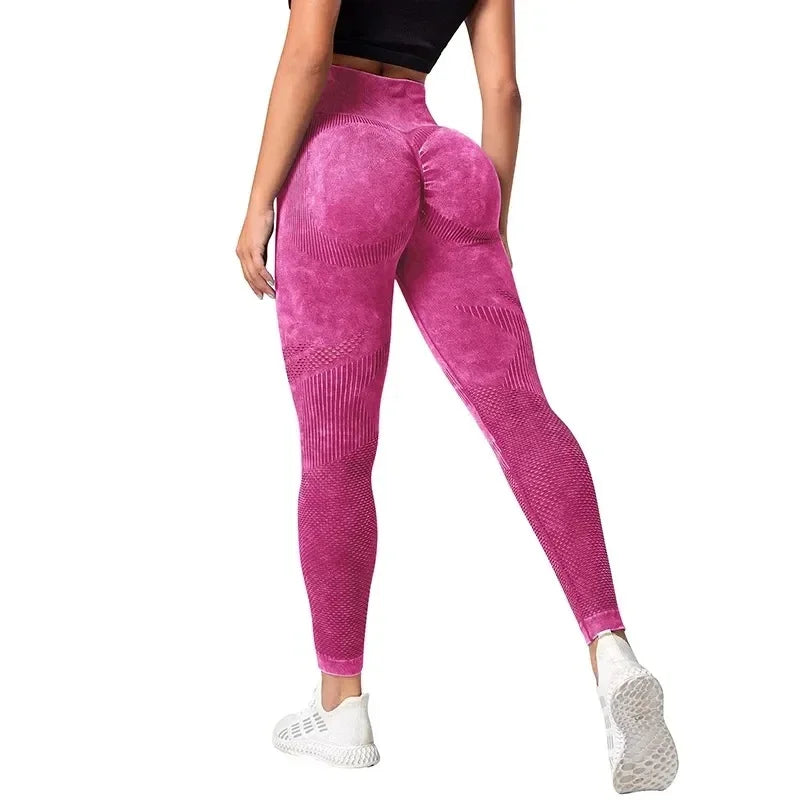 High Waist Bubble Butt Scrunch Push Up Fitness Leggings