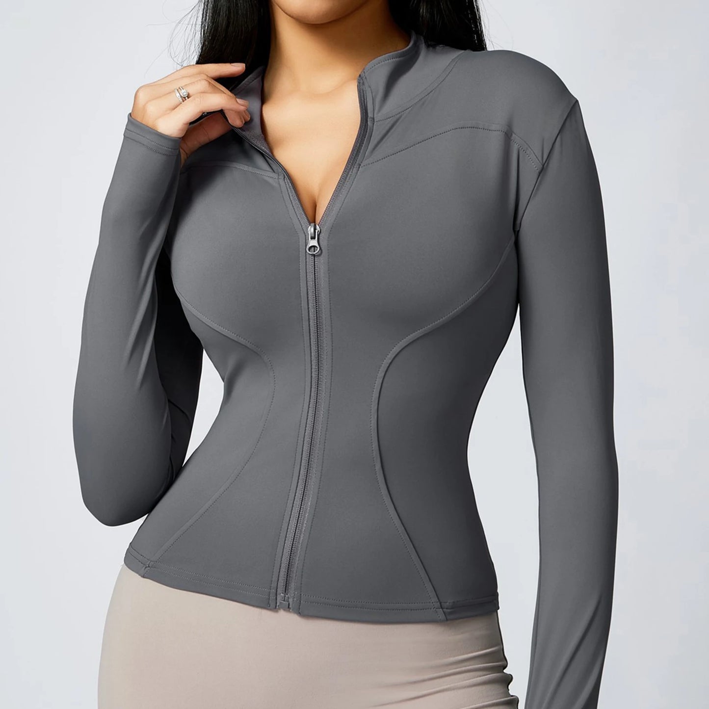 Zip Up Quick Dry Lightweight Yoga Jacket