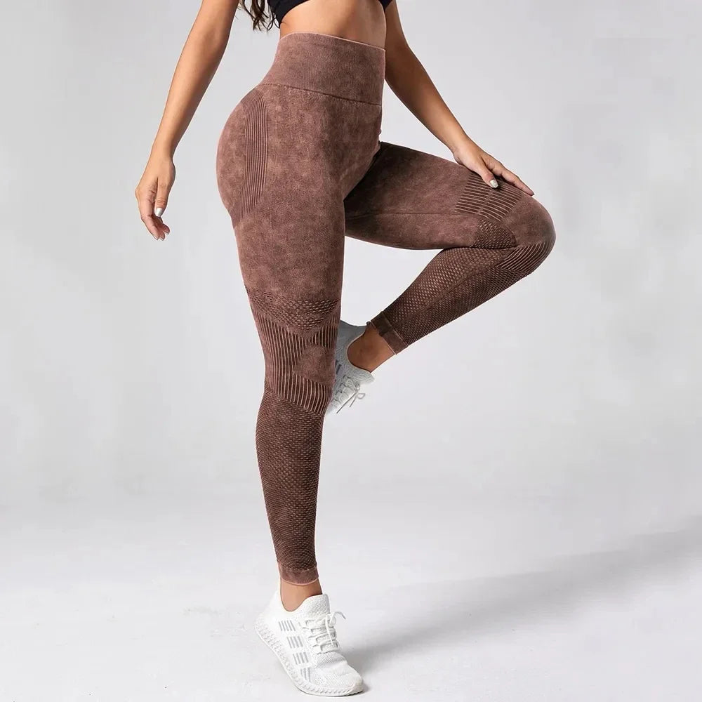 High Waist Bubble Butt Scrunch Push Up Fitness Leggings