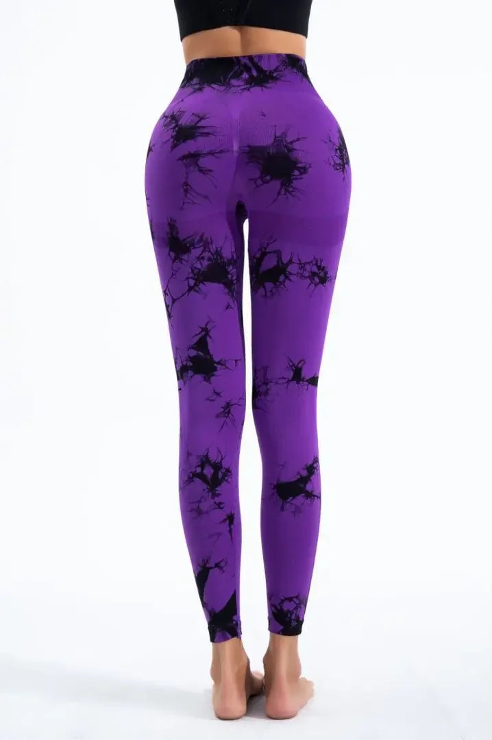 Tiedye Seamless Push Up Booty Leggings