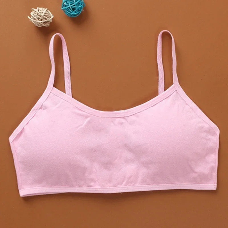 Cotton Sports Bra - Wireless, Double Layer, Breathable Sponge Pads