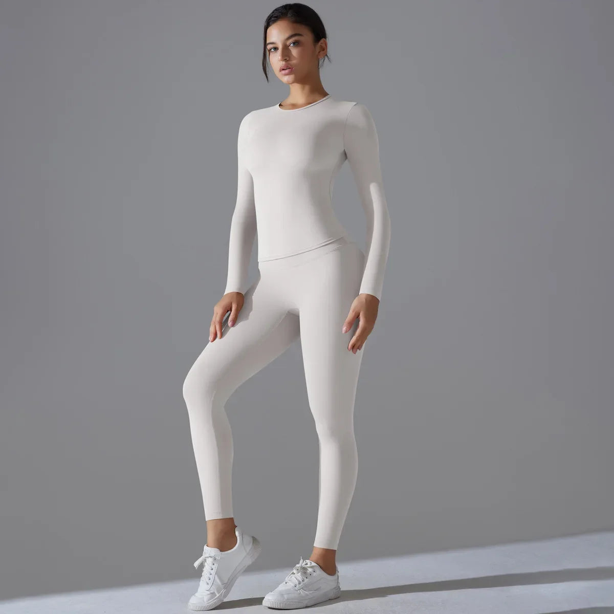 Long Sleeve Breathable Fitted Gymset