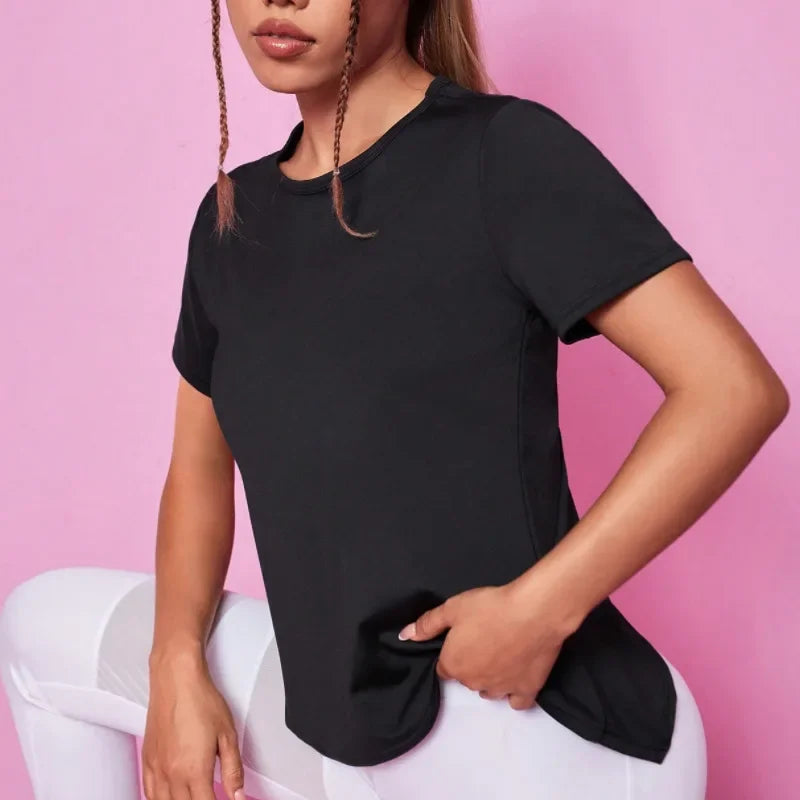 Women Seamless Yoga T-Shirt