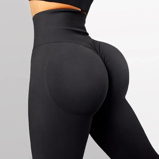 Knitted Seamless High Waist Fitness Leggings