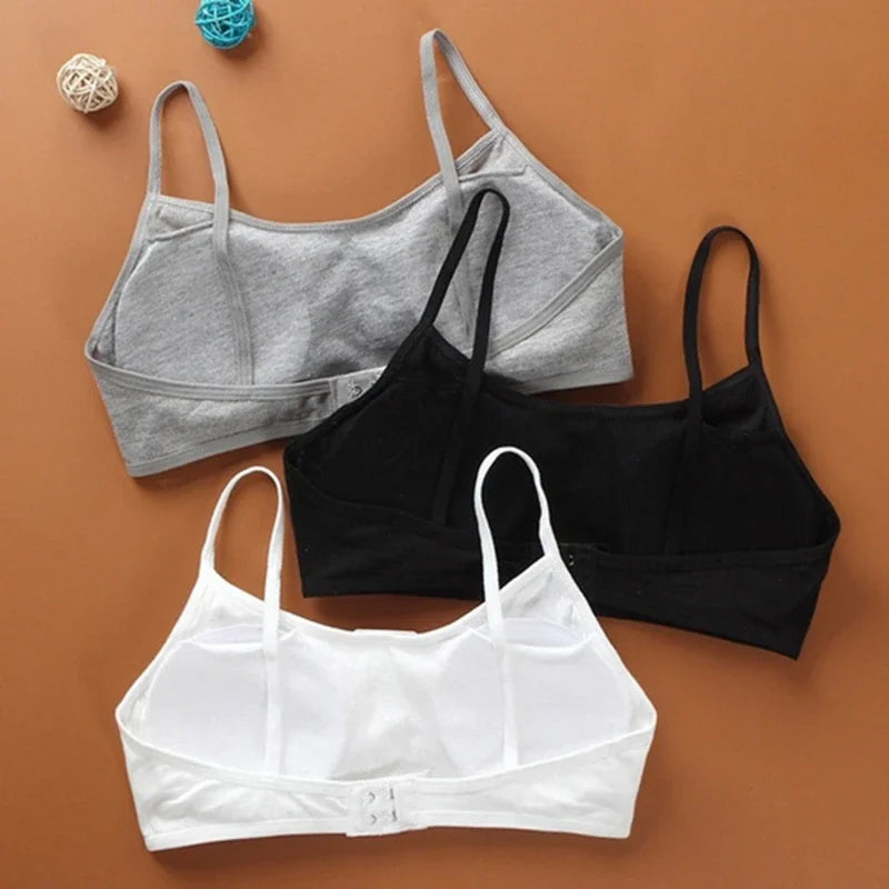 Cotton Sports Bra - Wireless, Double Layer, Breathable Sponge Pads