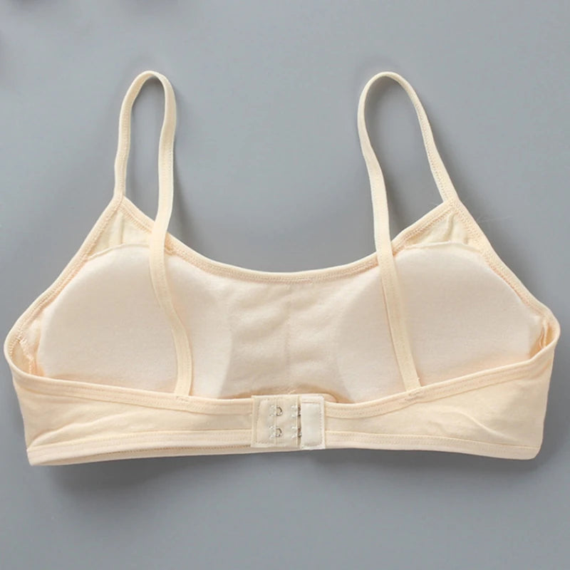 Cotton Sports Bra - Wireless, Double Layer, Breathable Sponge Pads