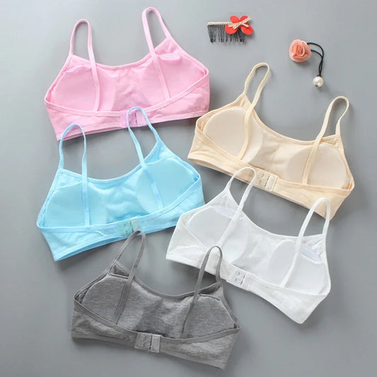 Cotton Sports Bra - Wireless, Double Layer, Breathable Sponge Pads