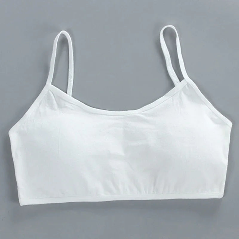 Cotton Sports Bra - Wireless, Double Layer, Breathable Sponge Pads